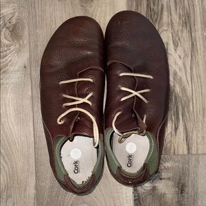 Men's 12 Brown Leather Cork Shoes